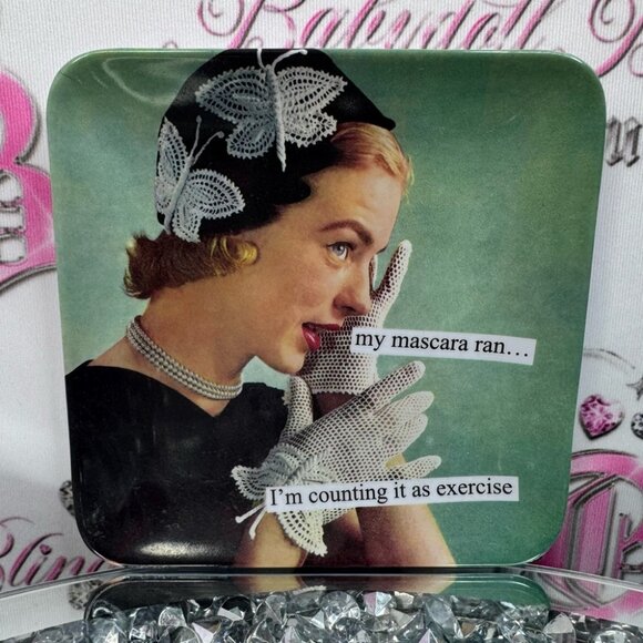Anne taintor tray funny humour plate serving Vintage Style Decorative Coaster - Picture 1 of 8